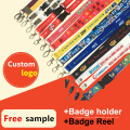 Retractable ID Card / Badge Holder / Reel impreso Custom Lanyards para la venta
